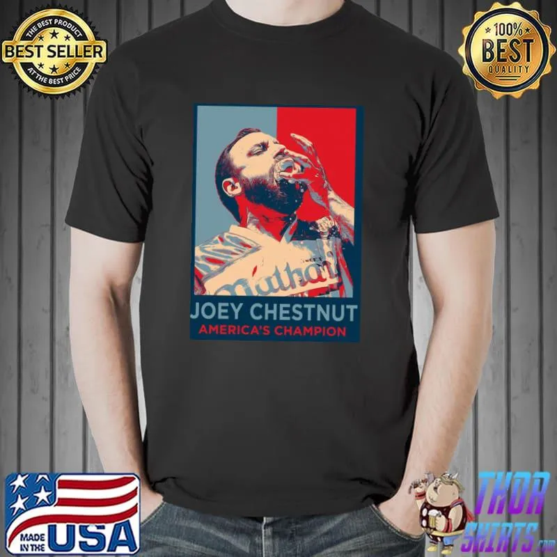 Joey chestnut america's champion art shirt
