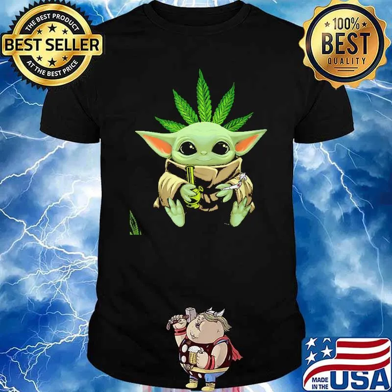 Just Hit It Weed Baby Yoda Shirt
