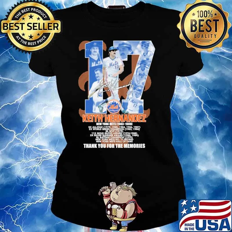 Keith hernandez New York Mets thank for the memories signatures s Ladies tee