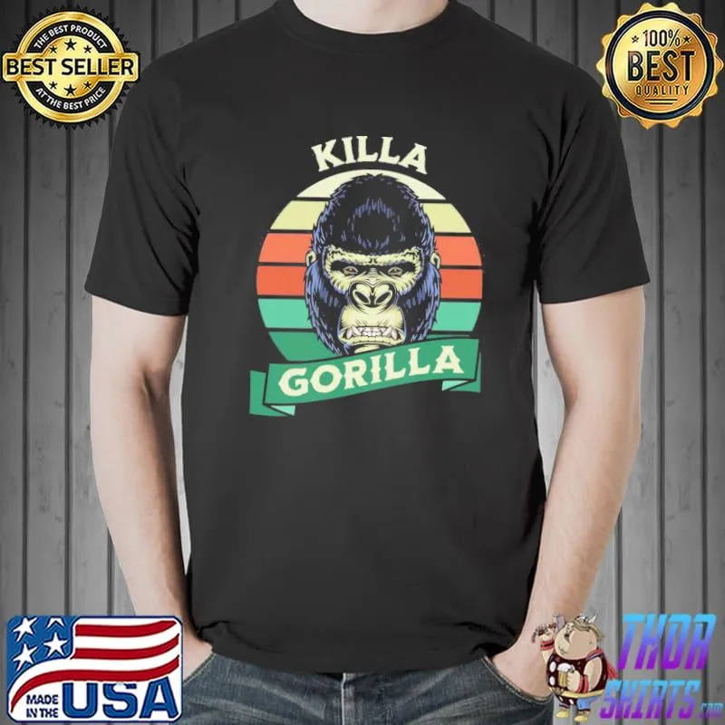Killa gorilla vintage retro shirt