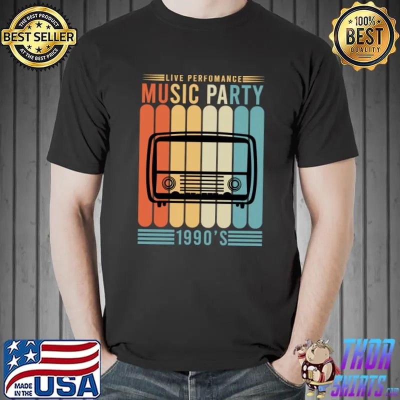 Live performance music party 1990's vintage T-Shirt