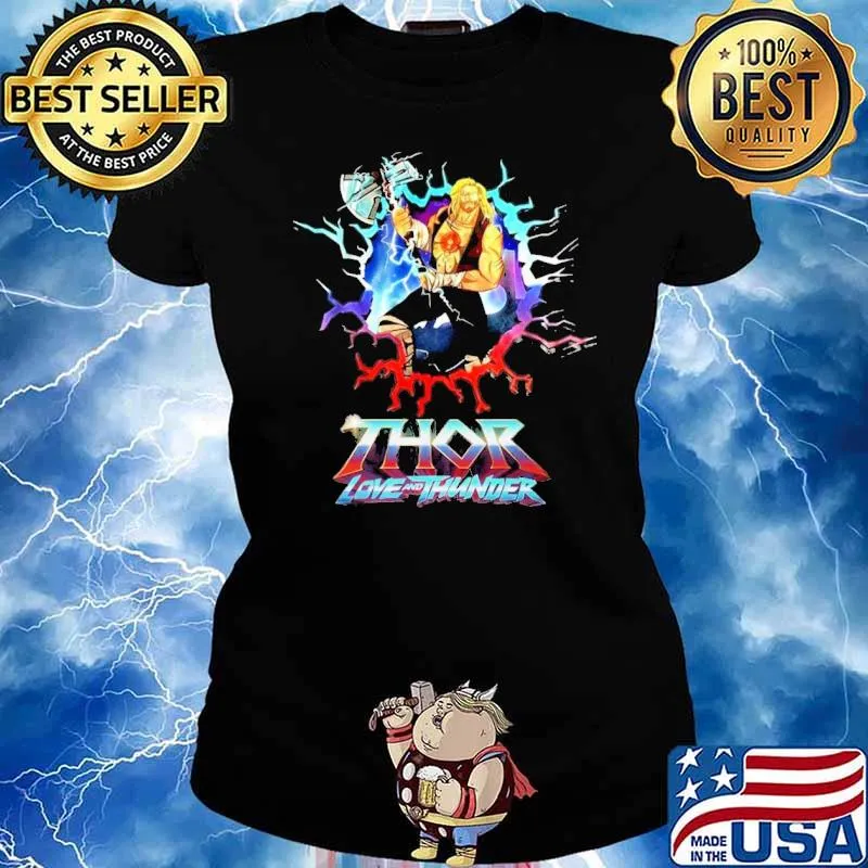 Love and thunder chris hemsworth Thor god of thunder Marvel movie 2022 s Ladies tee