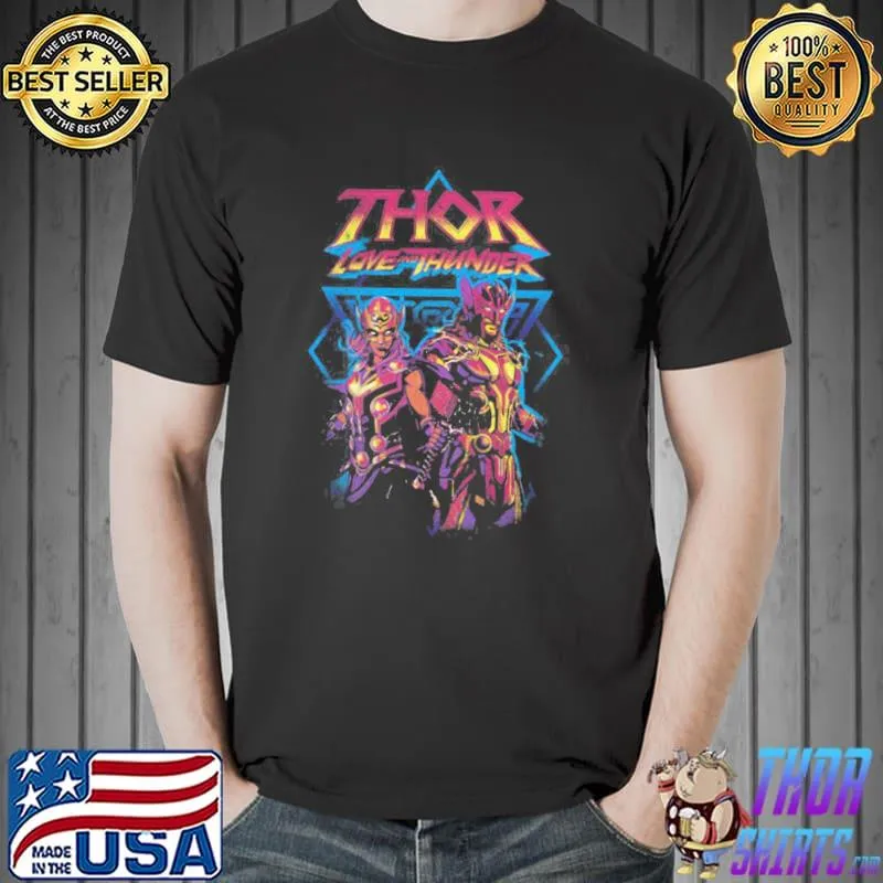 Love x thunder of tour 2022 retro film artwork shirt