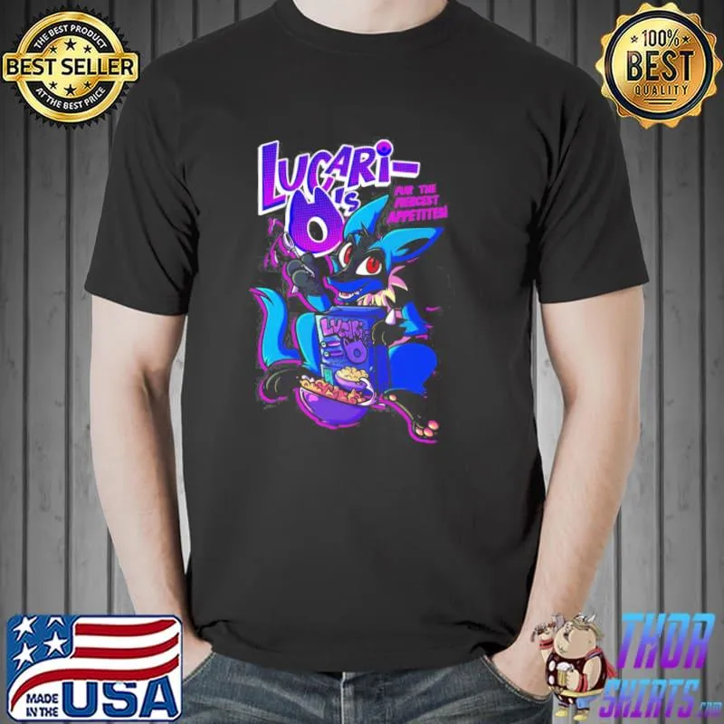 Lucario's fur the fiercest appetites shirt