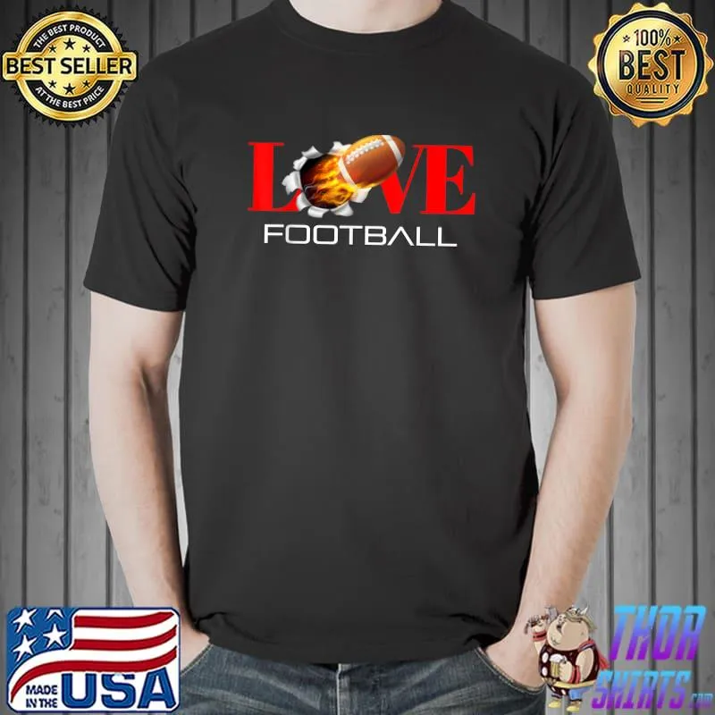 Luvtado I Love Football T-Shirt