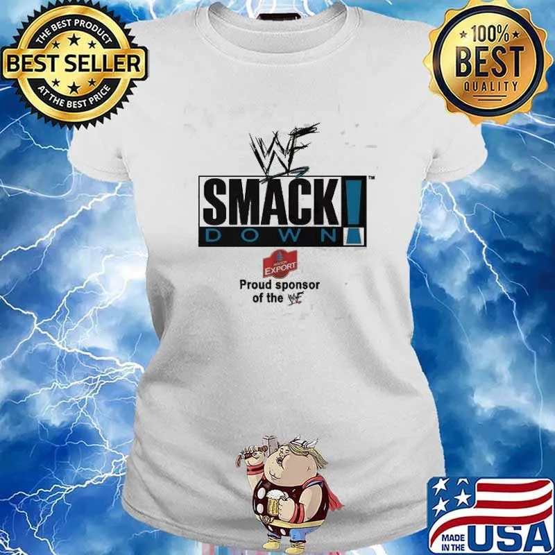 mackdown Molson Export WWF Wrestling Shirt Ladies tee
