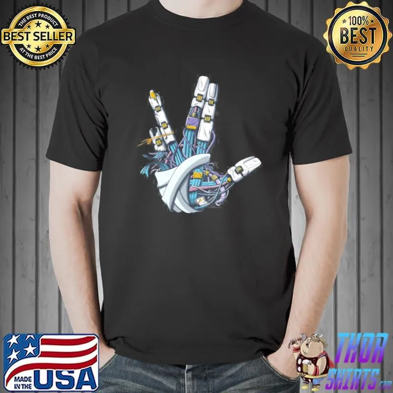 Mecha vulcan salute shirt