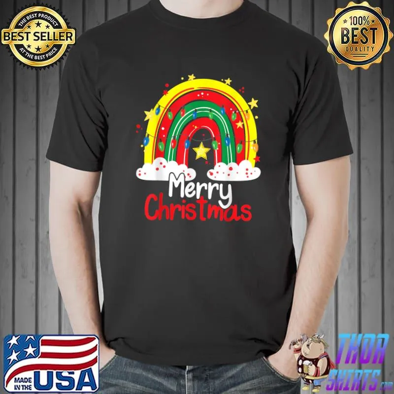 Merry Christmas Rainbow T-Shirt