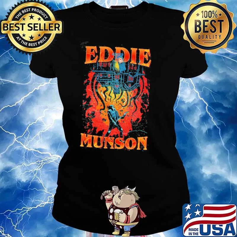 Metal dude eddie stranger things stranger joseph quinn s Ladies tee