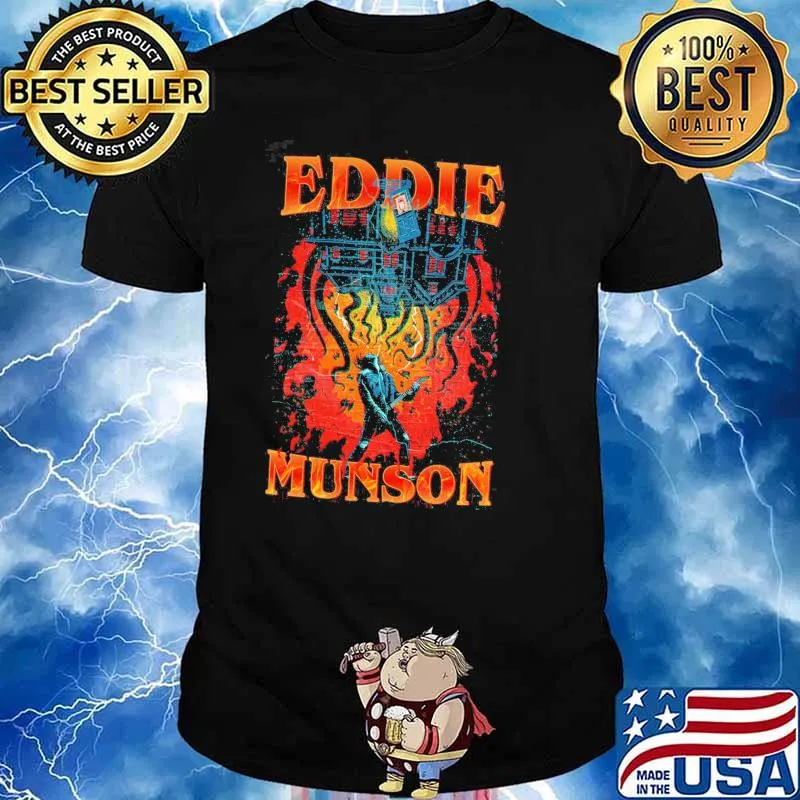Metal dude eddie stranger things stranger joseph quinn shirt