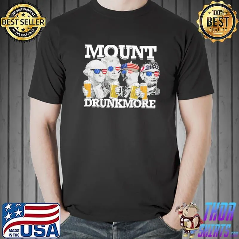 Mount Drunkmore Funny Independence Day 4th Of July Shirt