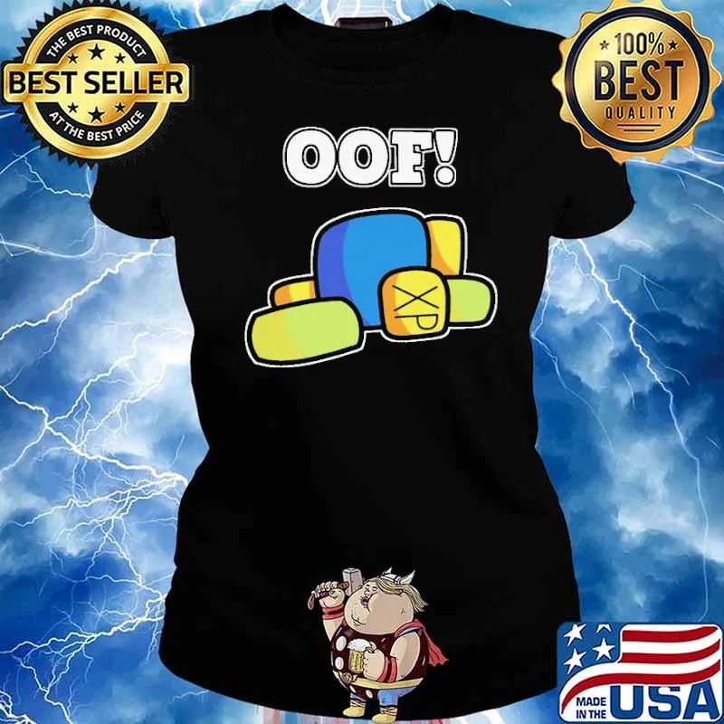 Oof noob funny dank meme hand drawn gamer youth roblox s Ladies tee