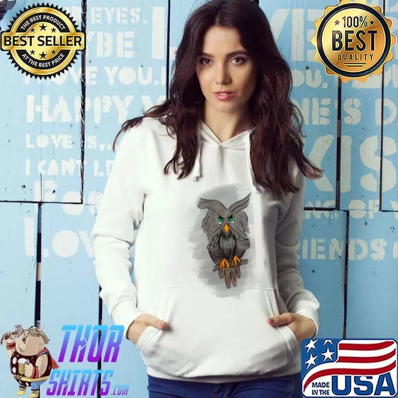 Owl T-Shirt Hoodie