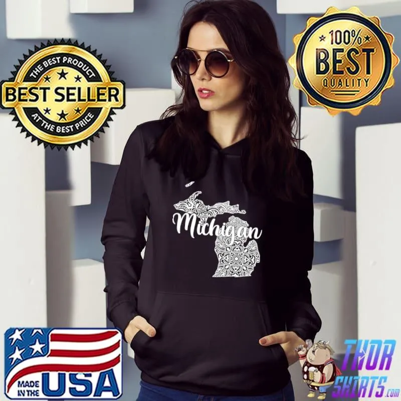Patriotic Mandala Map T-Shirt Hoodie