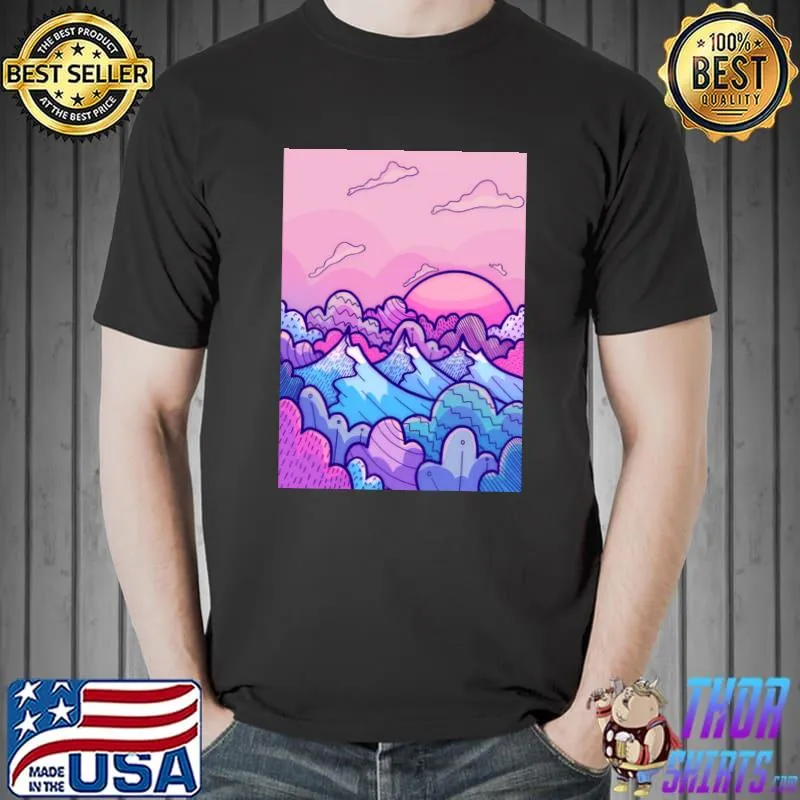 Pink clouds peaks T-Shirt