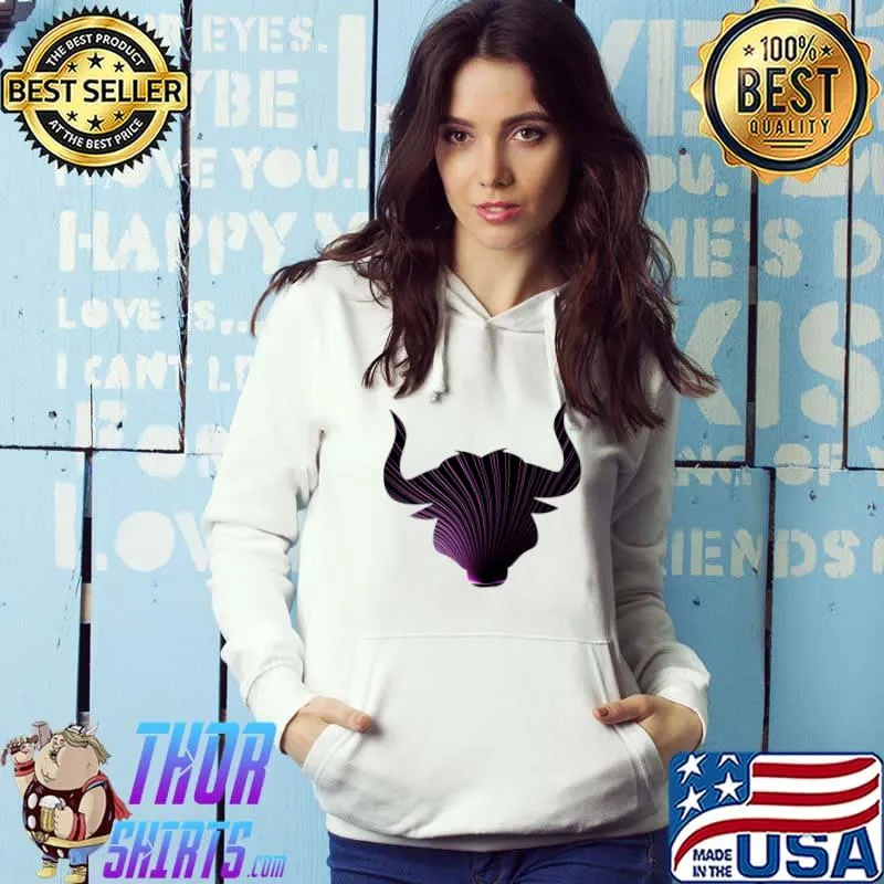 Purple Black Lines Geometric Pattern Artwork T-Shirt Hoodie