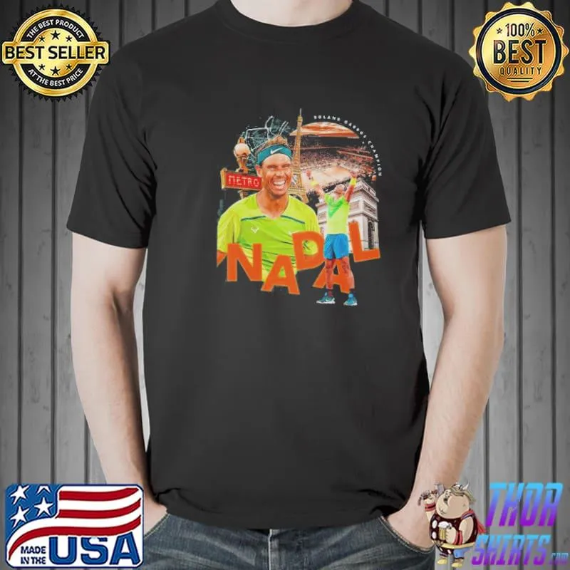 Rafa nadal roland garros king of clay tennis shirt