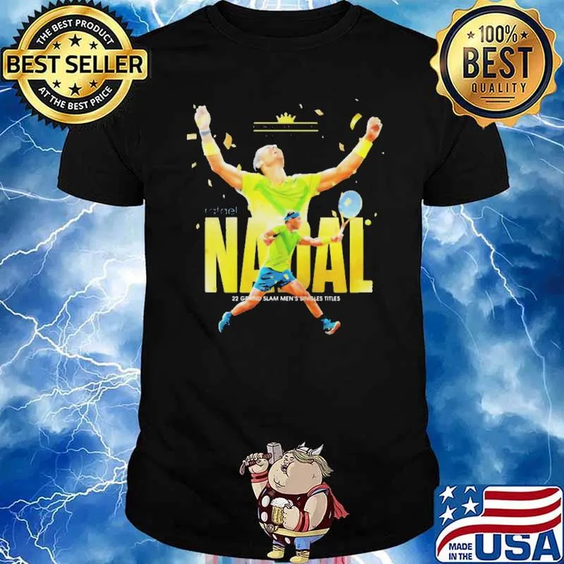 Rafael Nadal 22 Grand Slam Men’s Singles Titles Shirt