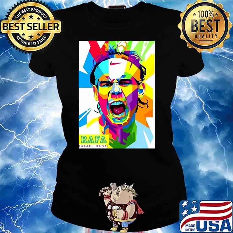 Rafael Nadal Kunst 22 Color Shirt Ladies tee