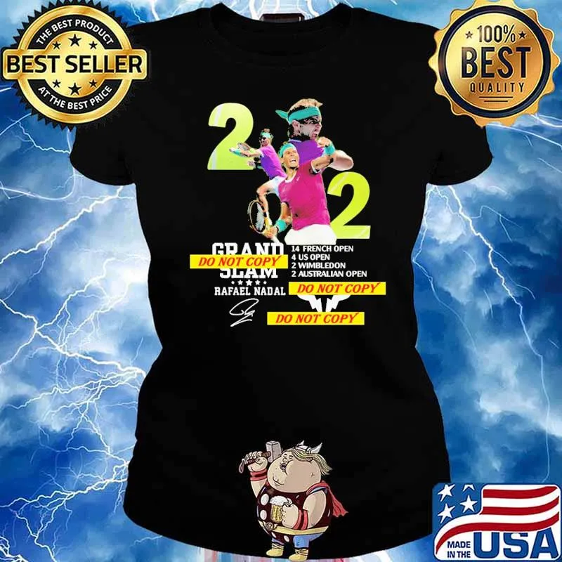 Rafael Rafas Nadals Shirt Merchandise 22 Winner of Grands Slams Shirt Ladies tee