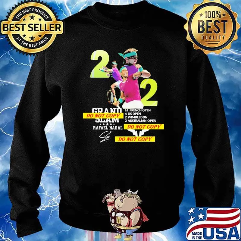 Rafael Rafas Nadals Shirt Merchandise 22 Winner of Grands Slams Shirt Sweater