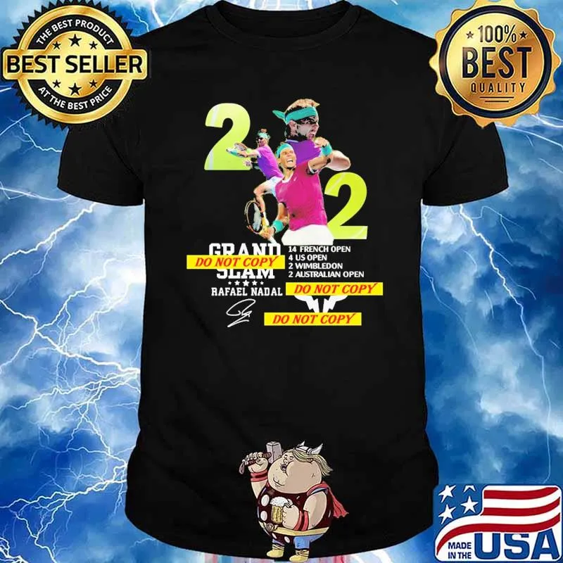 Rafael Rafas Nadals Shirt Merchandise 22 Winner of Grands Slams Signature Shirt