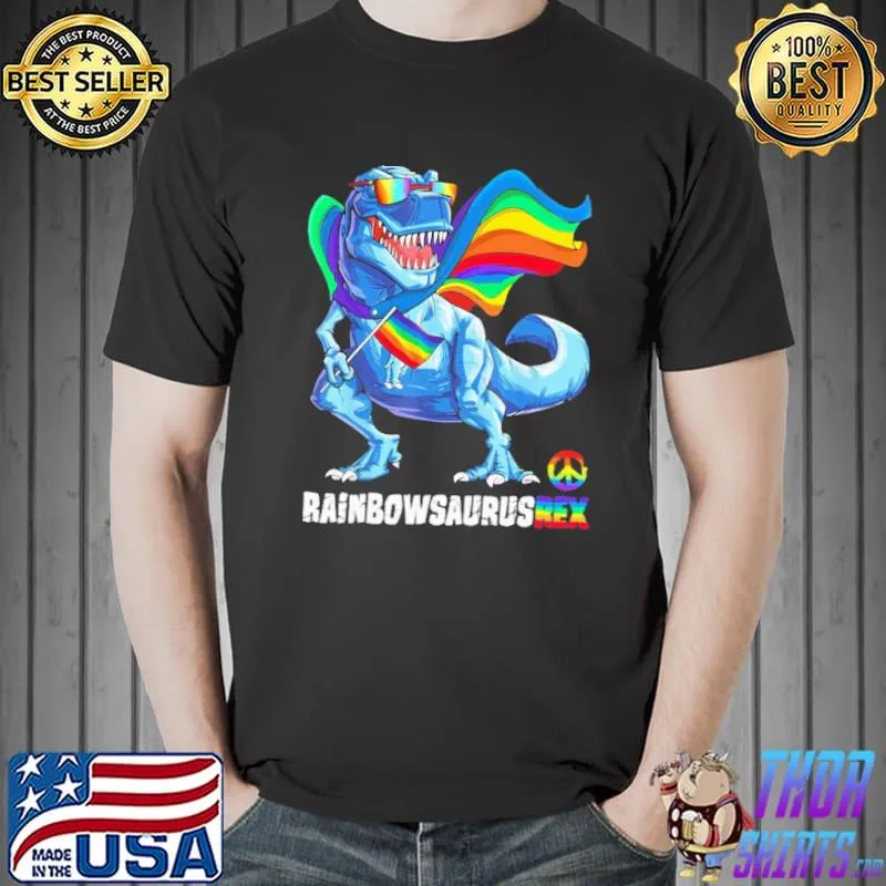 Rainbow Saurusrex LGBT Shirt