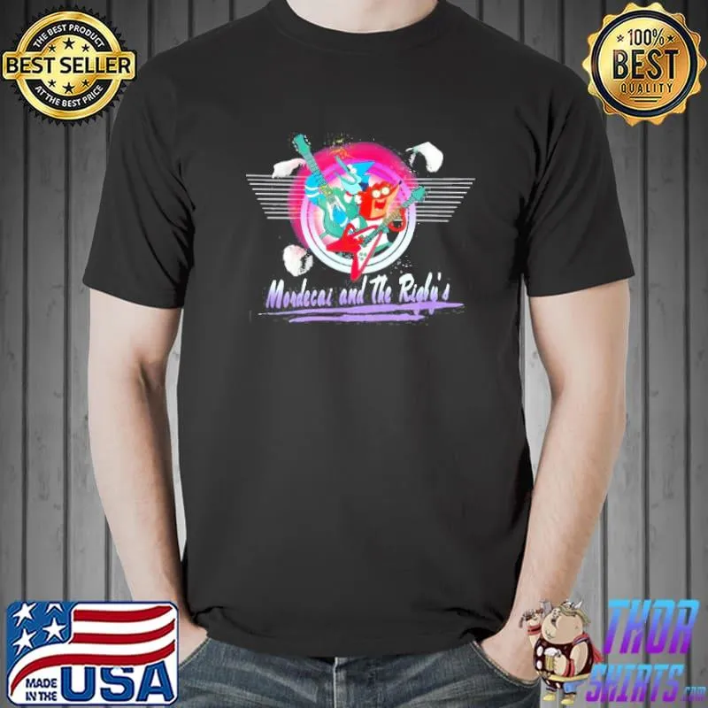 Regular show mordecaI and the rigby's cartoon shirt