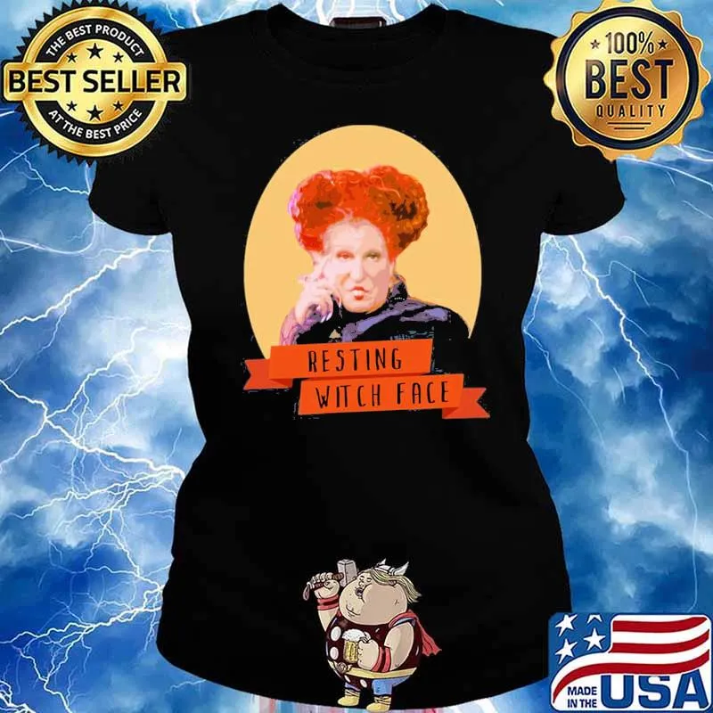 Resting witch face winifred sanderson hocus pocus s Ladies tee