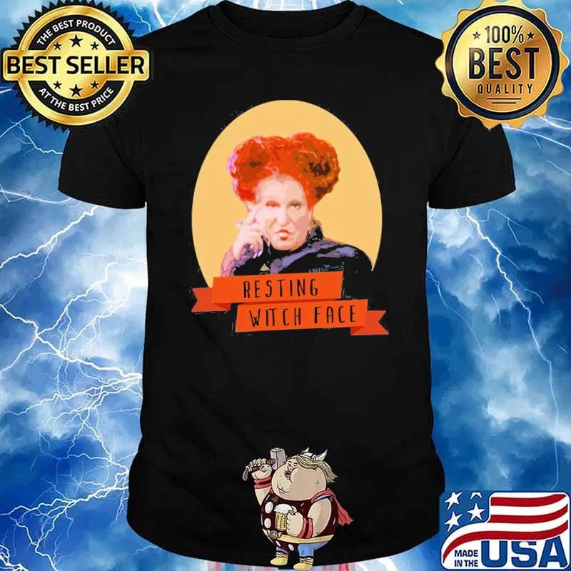 Resting witch face winifred sanderson hocus pocus shirt