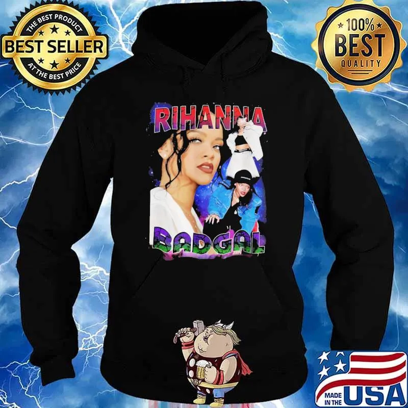 Rihanna singer hiphop inspired 90s bootleg rap old school 39 s Hoodie
