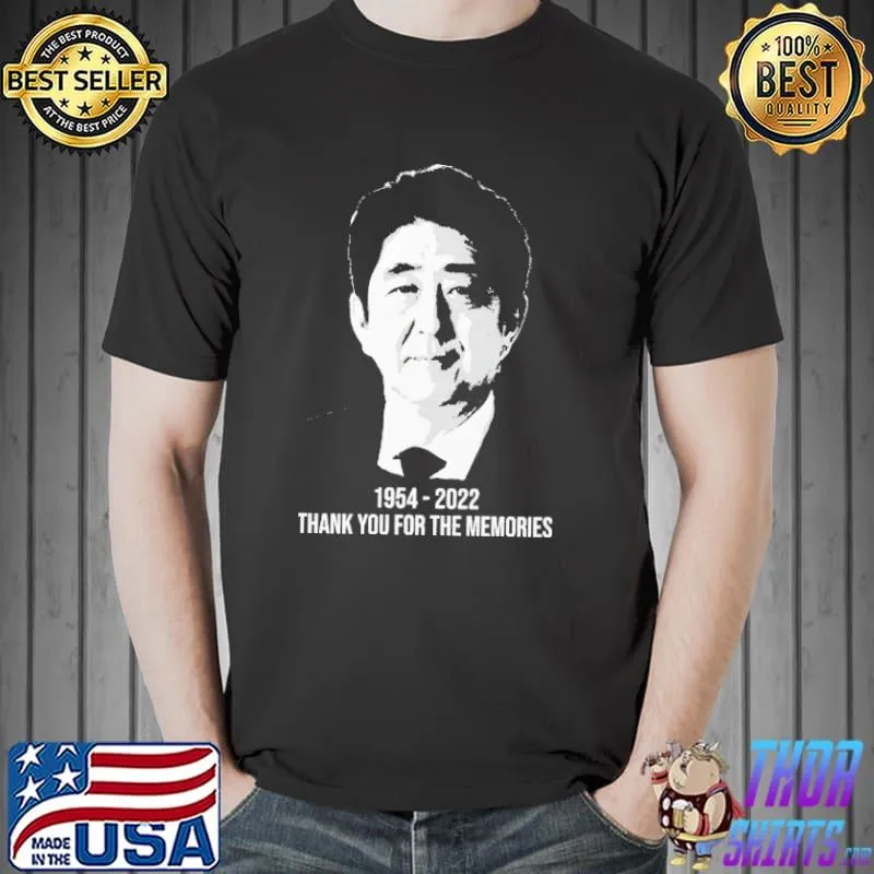 Rip shinzo abe thank you for the memories shirt
