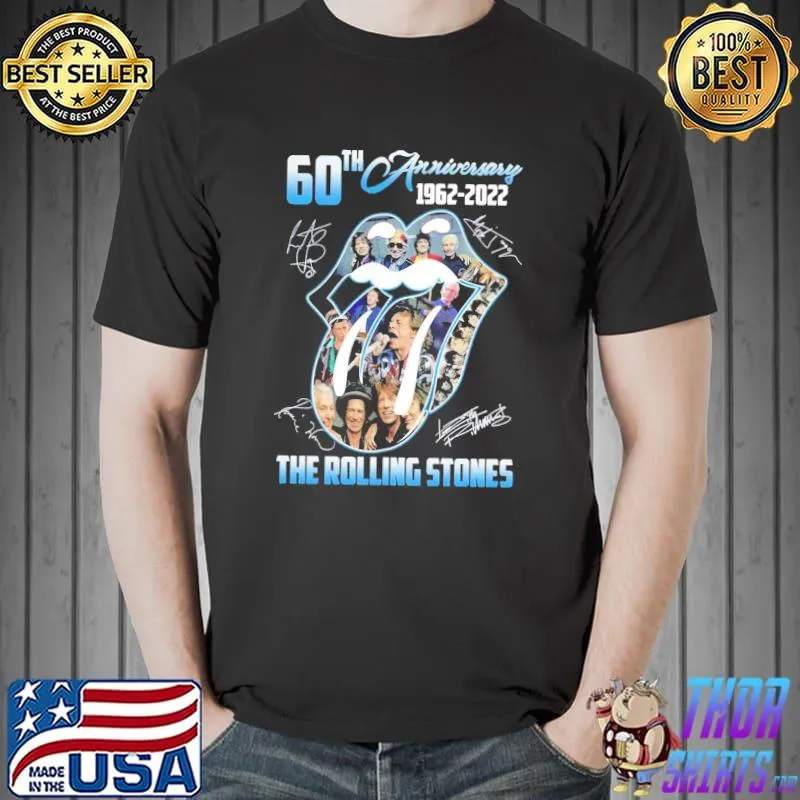 Rock n roll the rolling stones 60 years shirt