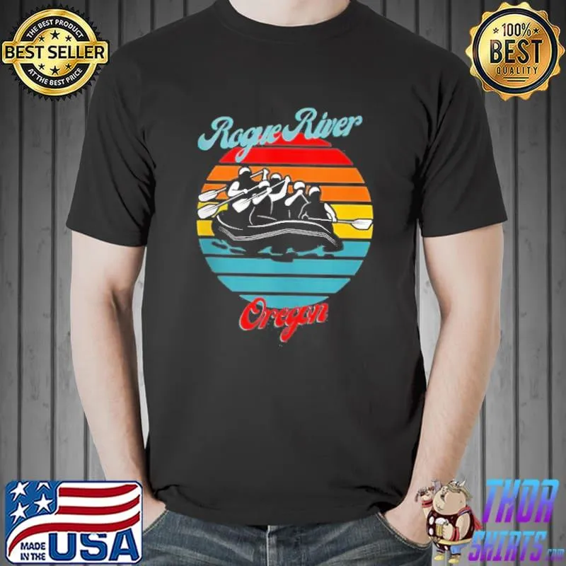 Rogue river Oregon white water rafting canoeing shirt