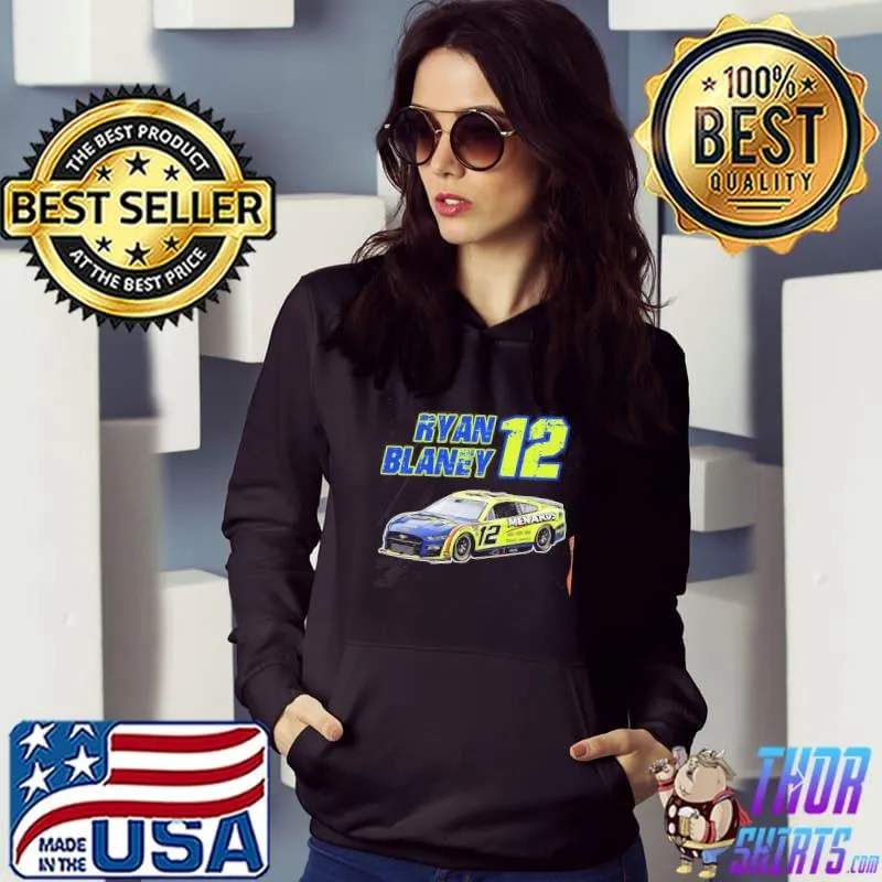 Ryan blaney 12 menaros cup driver team penske nascar racing formula 1 f1sport s Hoodie