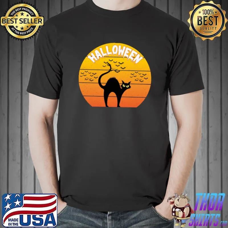 Scary Cat Halloween T-Shirt