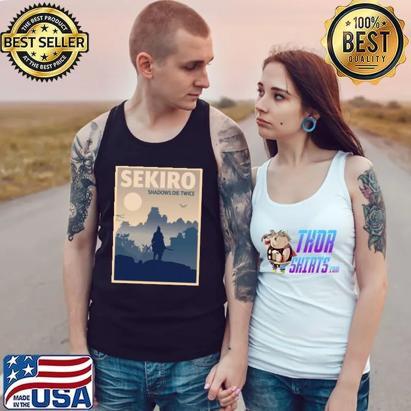 Sekiro shadows die twice minimalist travel style video game art s Tank Top
