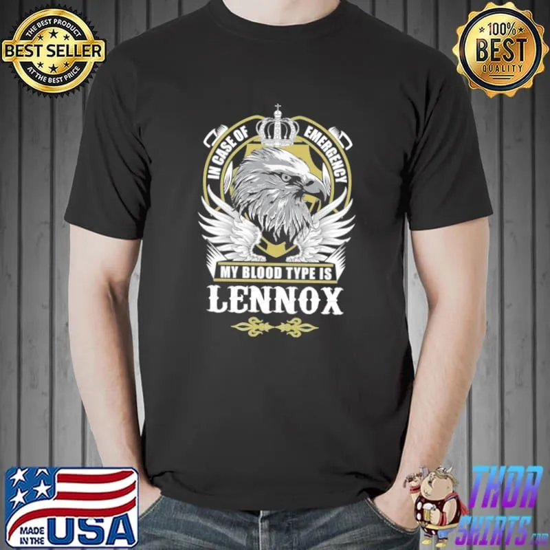 Singer Annie in case of emergency my blood type is lennox Classic T-Shirt