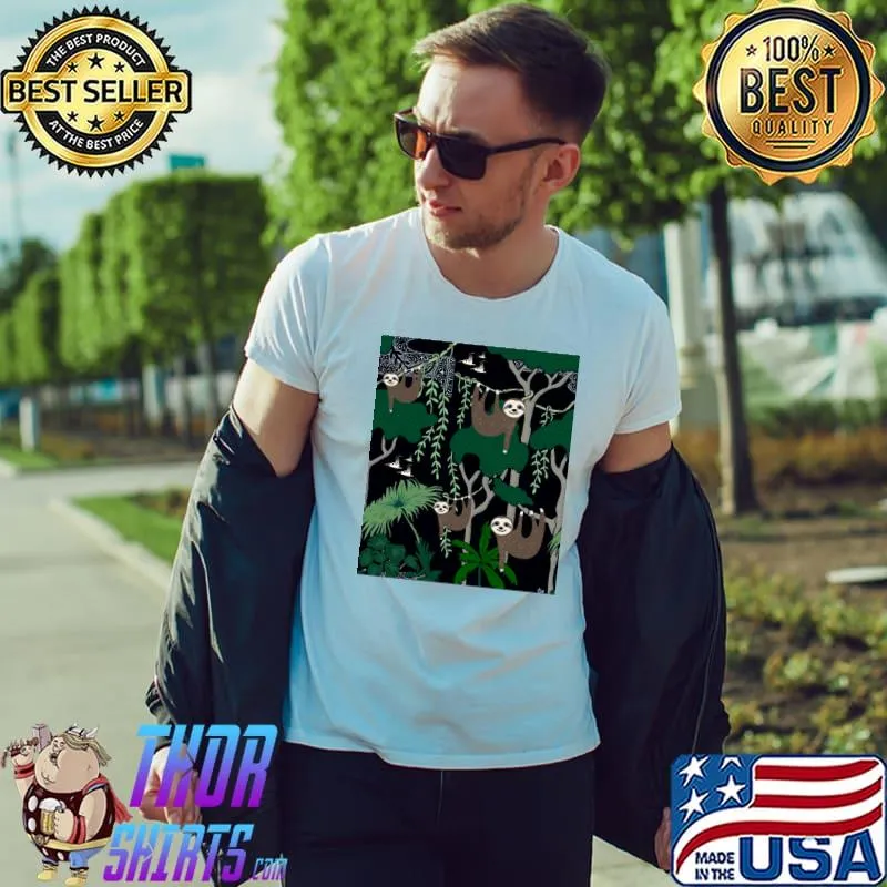 Sloth Pattern T-Shirt