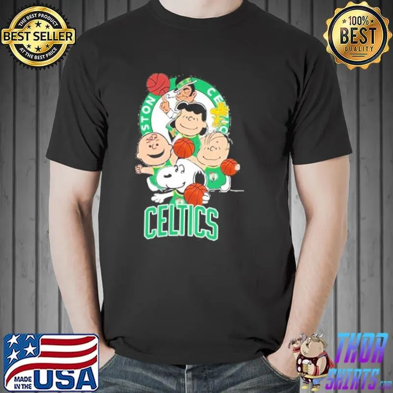 Snoopy and friends Boston celtics shirt