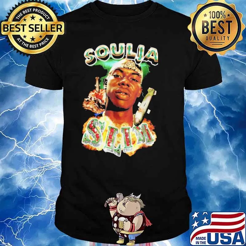 Soulja slim rapper hiphop inspired 90s bootleg rap old school shirt
