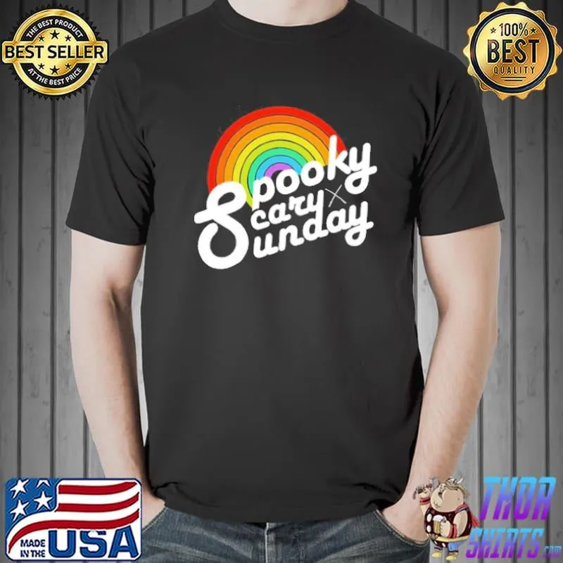 Spooky scary sunday trendy pullover shirt