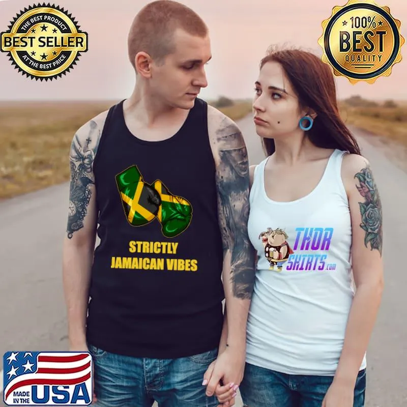 Strictly Jamaican Vibes Proud Jamaica Boxing T-Shirt Tank Top