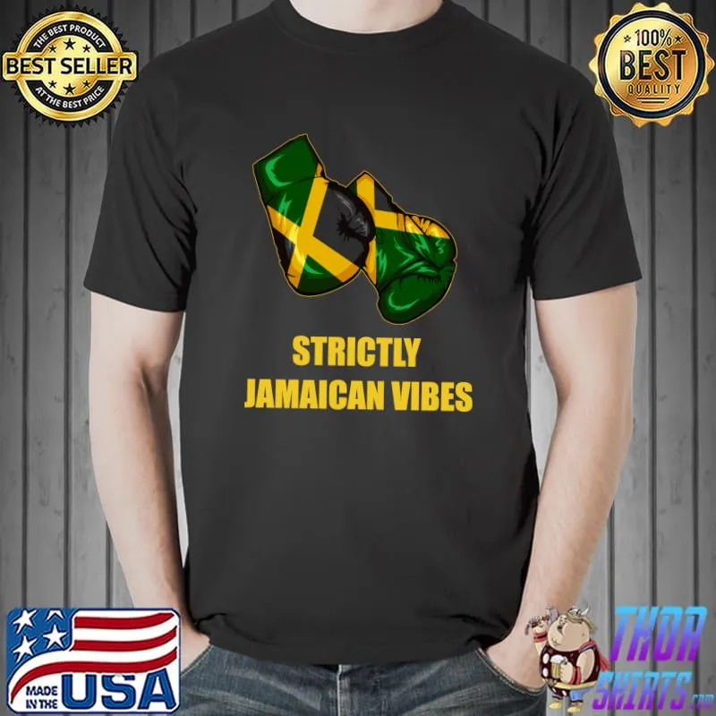 Strictly Jamaican Vibes Proud Jamaica Boxing T-Shirt