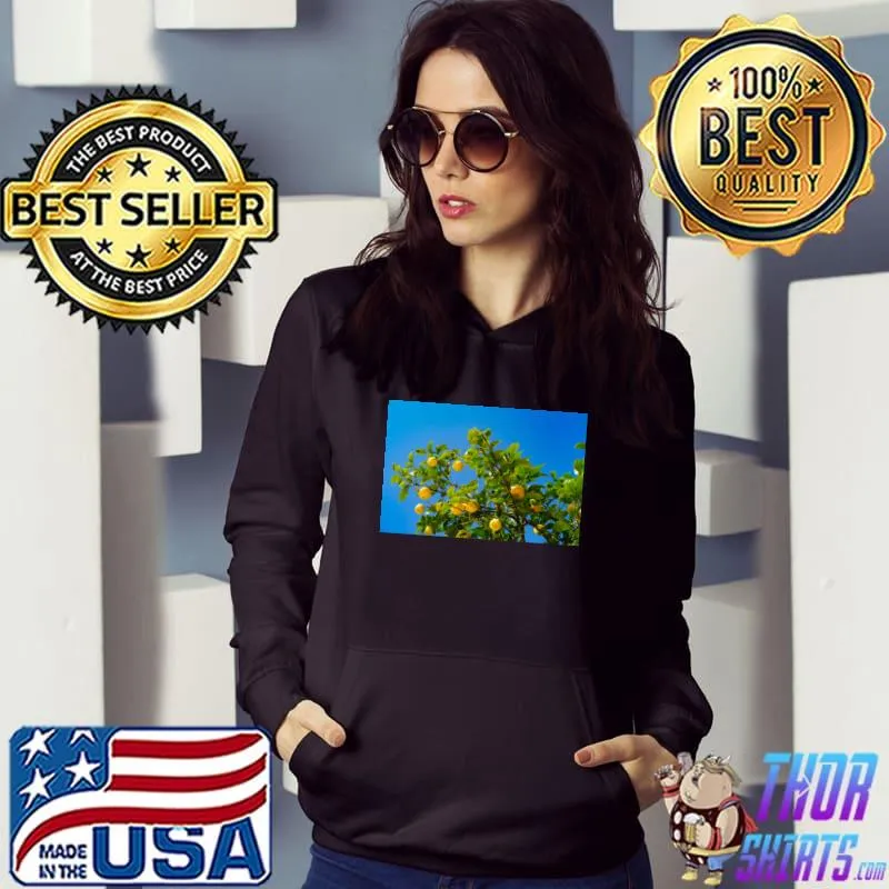 Summer Lemon Tree Blue Sky T-Shirt Hoodie