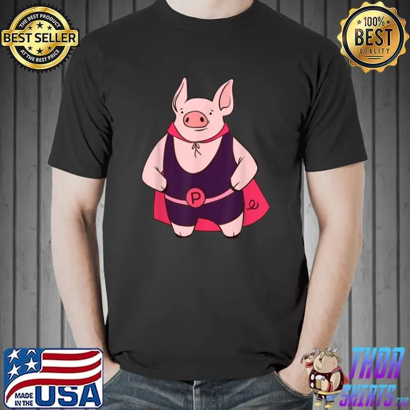 Superhero pig T-Shirt