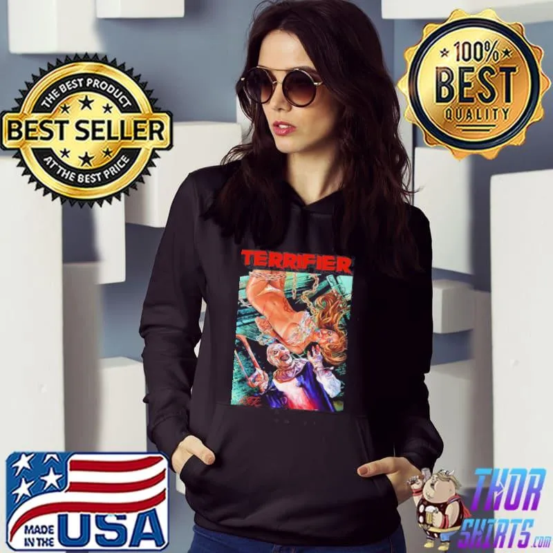 Terrifier art the clown horror movie art s Hoodie