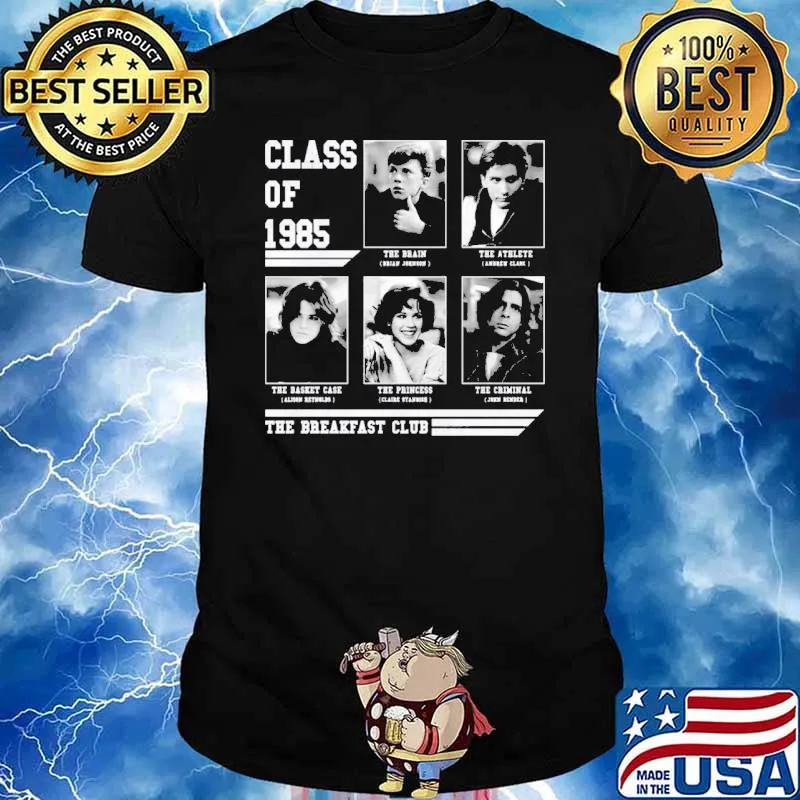The breakfast club class of 1985 photographic shirt