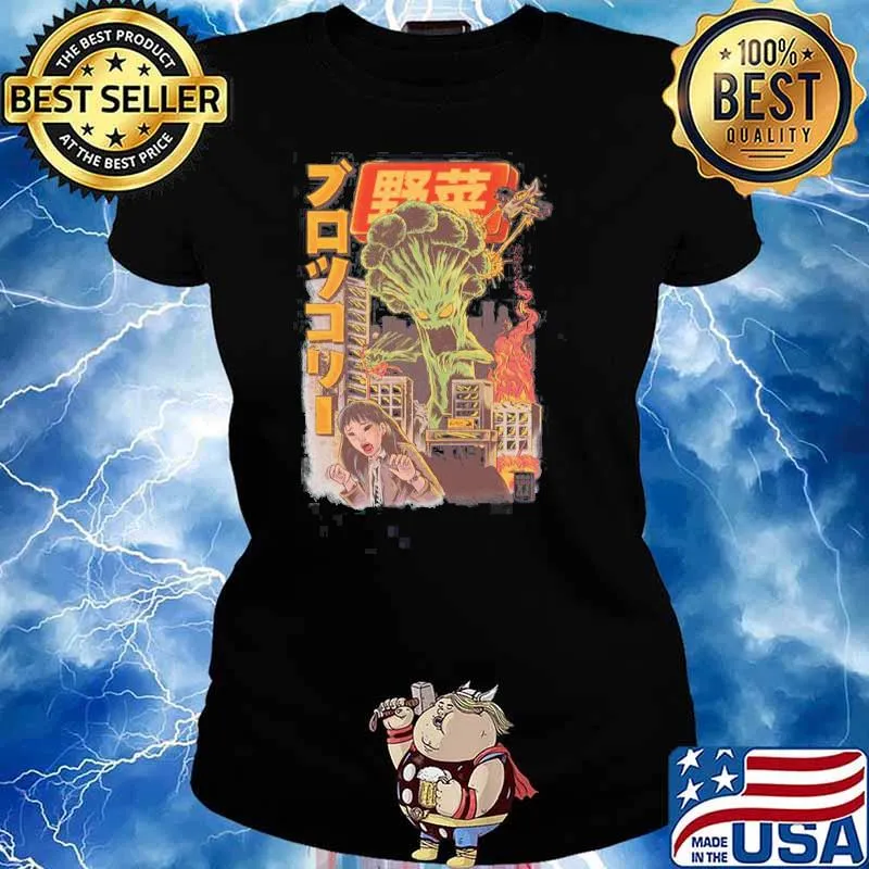 The broccozilla scary art s Ladies tee