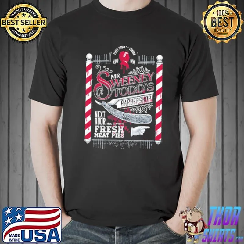 The demon barber sweeney todd tim burton goth shirt